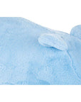 Jungle Safari Blue Faux Fur Hippo Kids Stool