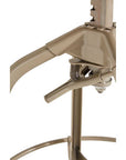 Gator Champagne Finish Adjustable Bar Stool