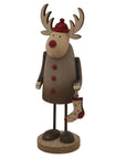 Rustic Rudolf with Stocking Ornament