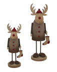 Rustic Rudolf with Stocking Ornament