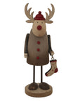 Rustic Rudolf with Stocking Ornament