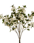 Lifelike white mock orange blossom spray with realistic petals and leaves for home decor by sostter at brixbailey.com