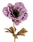 Purple Anemone Faux Flower Stem