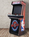 Arcade machine with NBA Jam branding on a white background brixbailey.com