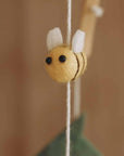 Handmade Yellow Bees baby mobile-2