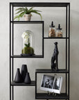 Elegant Black Tall Tapered Glass Vase | Modern Home Decor