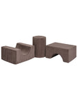 Aesthetic Shape Set 3-Elements - Brown