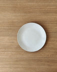 Handmade ceramic plates – white clay with white glaze