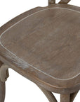 Elegant Light Oak Cross Back Dining Chair | Modern Comfort