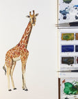 Personalised Watercolour Giraffe Print