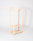 House Shaped Clothes Rack with Storage
