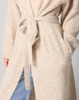 Latte Mix Wool Alpaca Knitted Coatigan