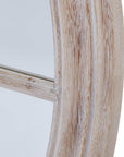 Round Mirror Driftwood Style 90cm Coastal Look