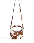 Luxury mini Danielle bag by Julietta, modern silhouette handbag with horsehair leather, silver hardware, detachable strap by Bob Oré at brixbailey.com