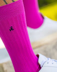 Rich Pink Bamboo Socks