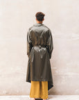 ANDREA Newlife Trench - Olive/Black-4