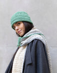 Hand-knitted wool cap
