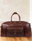 Voyager Leather Duffle – Premium Cowhide Travel Style