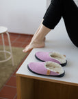 TOKU Brussels Slippers with Lambswool - Light Pink