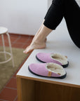 TOKU Brussels Slippers with Lambswool - Light Pink