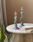 Vintage Iridescent Candle Holder-0