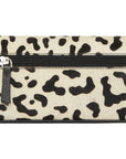 Ivory Animal Print Leather Multi Section Purse Brix and Bailey