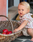 Mara Pink Muslin Romper