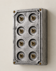 8 Gang 2 Way Solid Cast Metal Conduit Light Switch Industrial