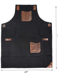 Turin Leather Canvas Apron – Durable & Water-Resistant