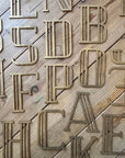 Gold Art Deco Metal Alphabet Letters – 5” or 12” Decorative Lettering A–Z