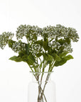White Hydrangea Faux Flower Stem