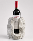 Solid Marble Wine Bottle Holder | Handcrafted Stone Wine Cooler