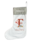 Personalised Christmas Stocking - Santa Brings Gifts Design