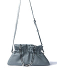 Mila Bag in Smooth Leather, Haze Blue