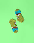 Cartoon Horse Socks, stylish fun socks for men, premium cotton blend, best-selling novelty socks by Body and I at brixbailey.com