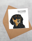 Mischievous Sausage – A Card as Cheeky as a Dachshund!