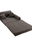 Large Modular Sofa for Kids - Premium Corduroy Brown