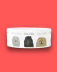 Chow Time in Style: Ceramic Dog Bowl Featuring a Chow Chow!