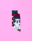 Luxury animal print mismatch socks, pack of 4, stylish mix and match designs, premium cotton blend, trending mens socks by Body and I at brixbailey.com