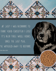 Starving Since Breakfast Pet Bowl Mat – Featuring the Black Labrador