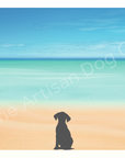 Dog in Nature Greetings Card