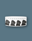 Black Pug Perfection: The High-End Ceramic Dog Bowl for Snorty Royals!