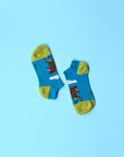 Cartoon horse socks for men, fun and stylish premium cotton blend socks, best-selling novelty design by Body and I at brixbailey.com