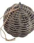 Handwoven Wicker Christmas Bauble Natural Ornament