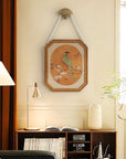 French and Chinese Fusion Wall Art with Gold Frame