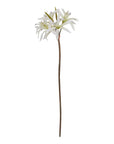 Faux White Nerine Lily Stem for Vase Display