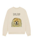 Snuggle Up in Style: Fawn Chow Chow Oversized Sweatshirt