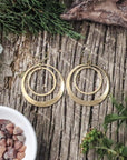 Brass Hoops - Bohemian Artisan Earrings | Handmade by Blackbird & Sage