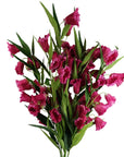 Pack of 6 x 100cm Trumpet Artificial Flower Stem Fuchsia Pink-0