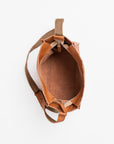 Folk One Shoulder Leather Bag in Peanut